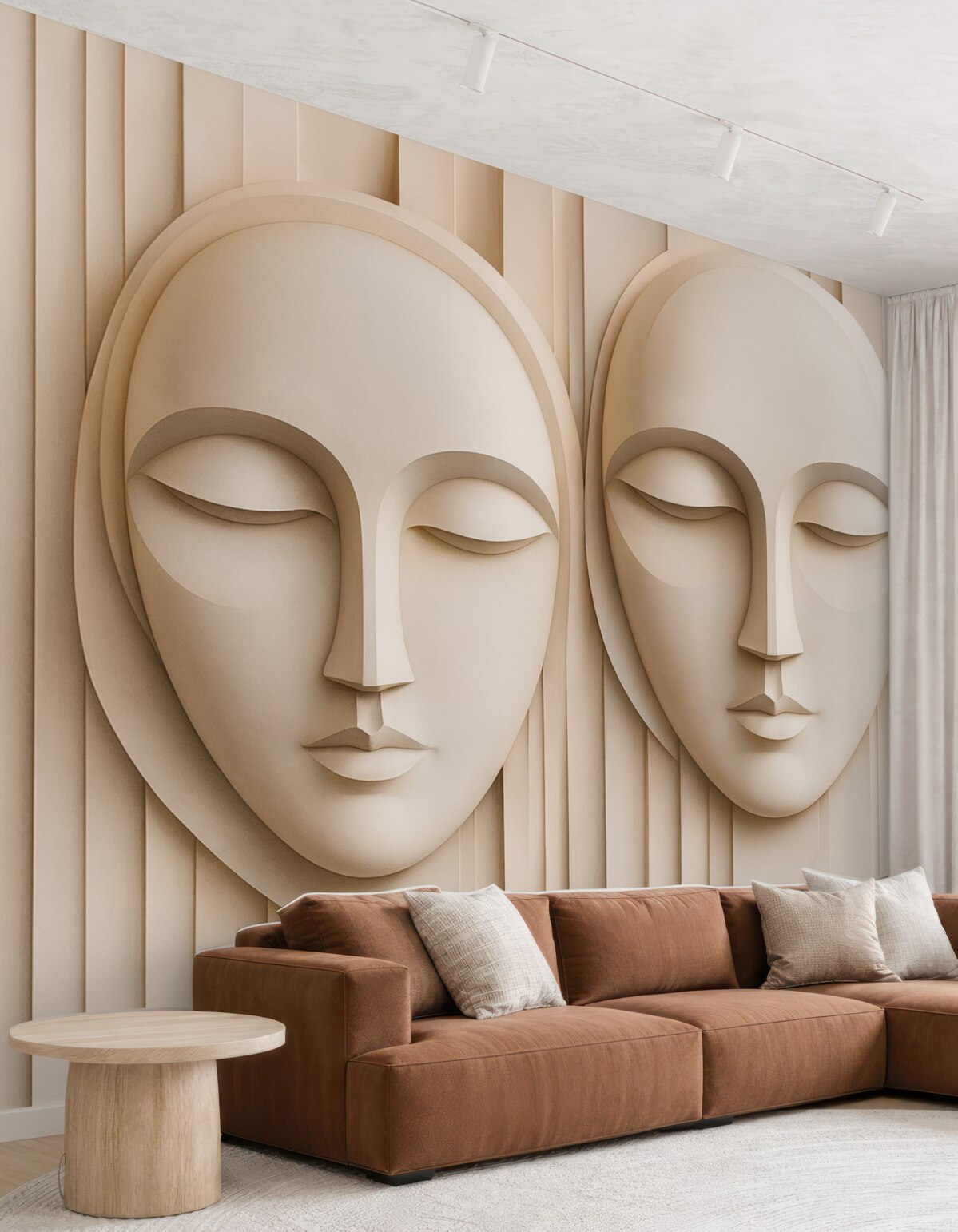 Fototapeta Abstrakcyjny wizerunek twarzy.