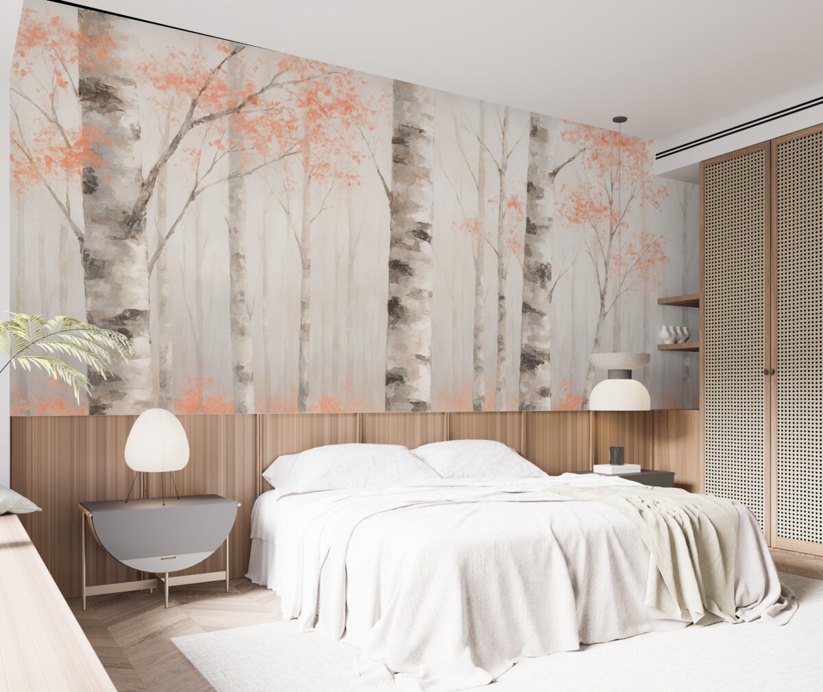 Fototapeta Brzozowy Las