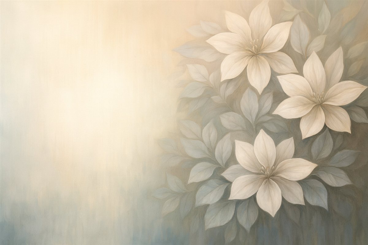 Fototapeta Stylowe kwiaty w technice malarstwa olejnego.