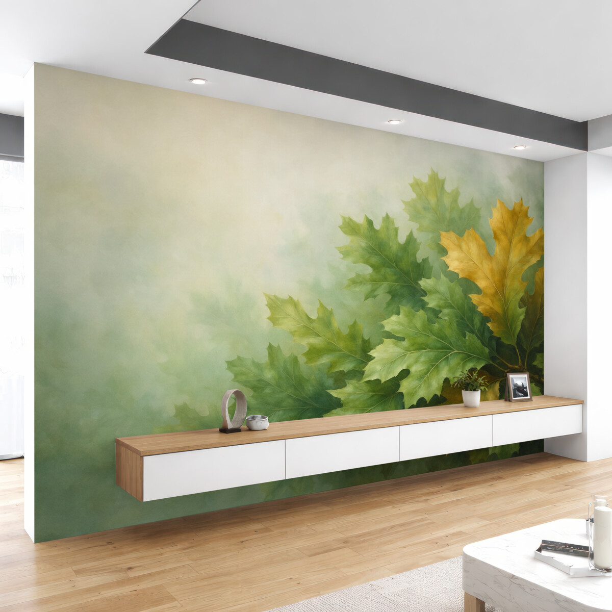 Fototapeta Abstrakcyjne liście dębu.