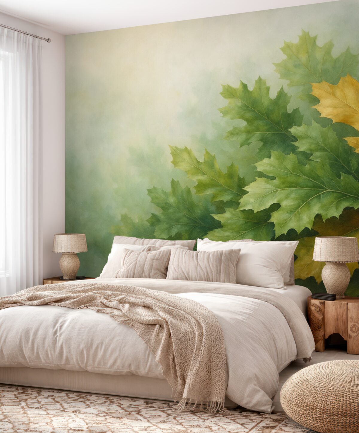 Fototapeta Abstrakcyjne liście dębu.