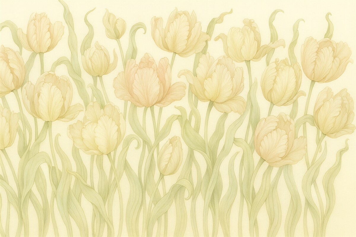 Fototapeta Subtelne i wyrafinowane tulipany.