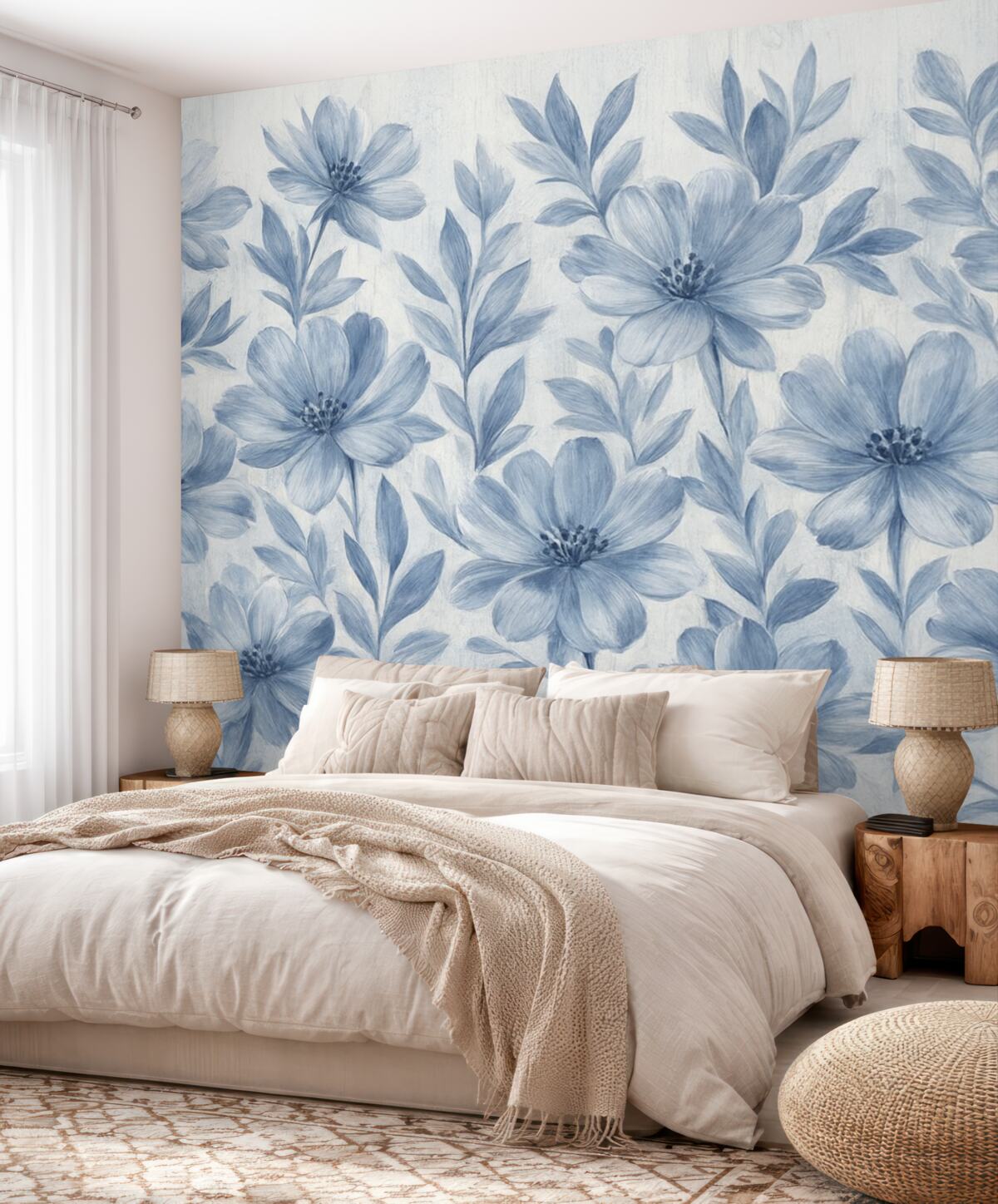 Fototapeta Eleganckie kwiaty akwarelowe.