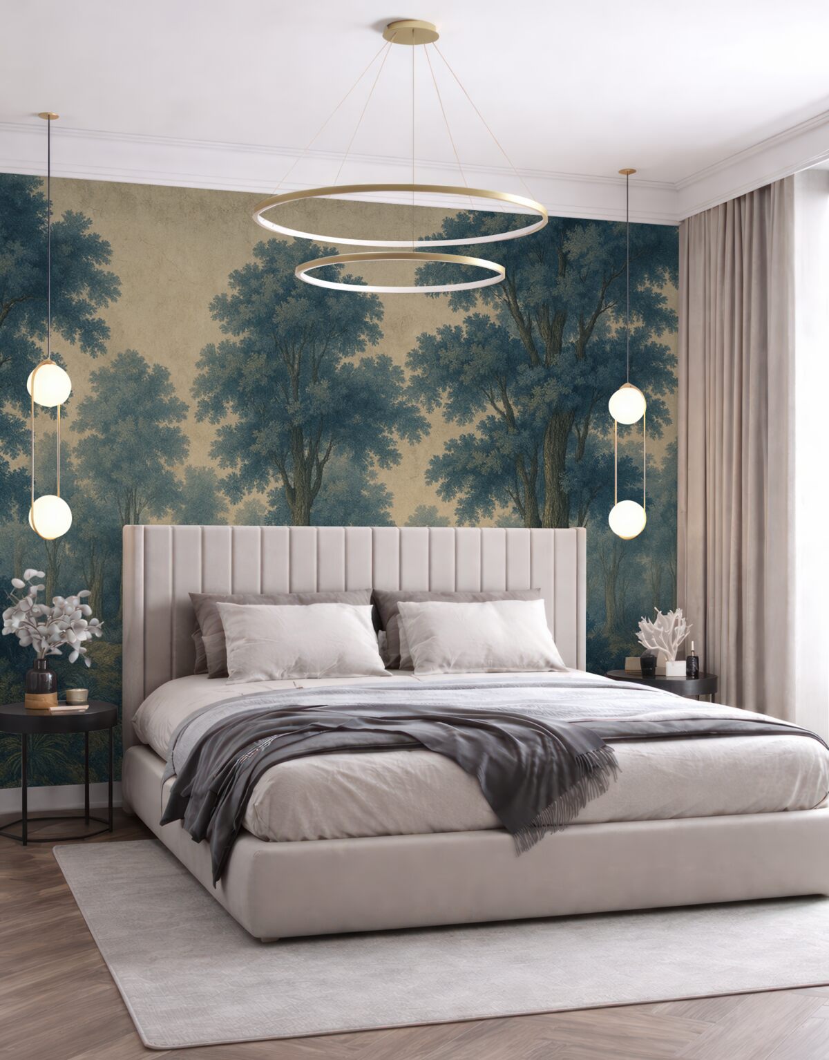 Fototapeta Wsp współczesny wizerunek lasu w stylu grunge.