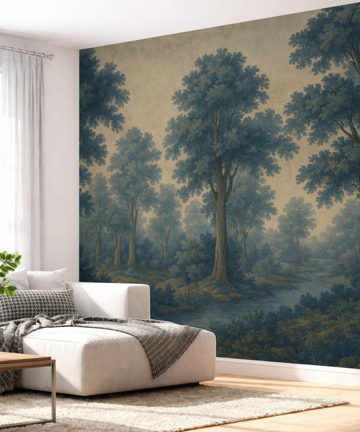 Fototapeta Wsp współczesny wizerunek lasu w stylu grunge.