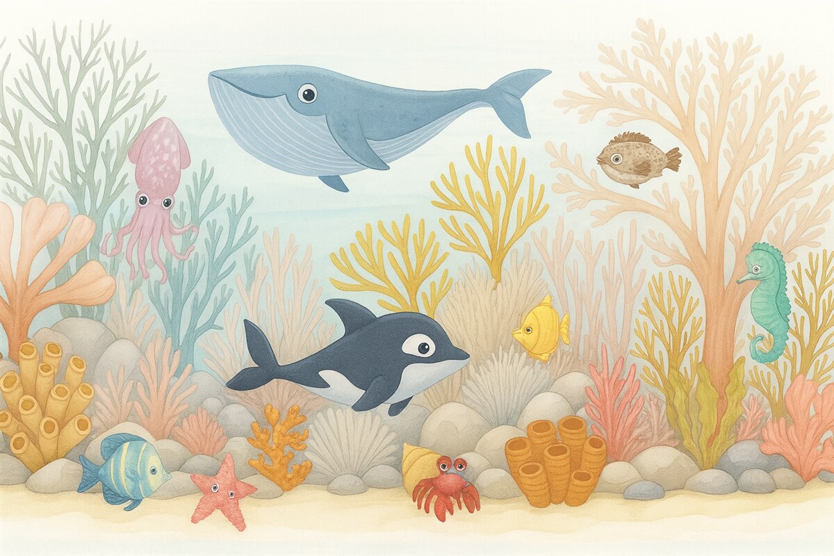 Fototapeta Wodnym mieszkańcom oceanów.