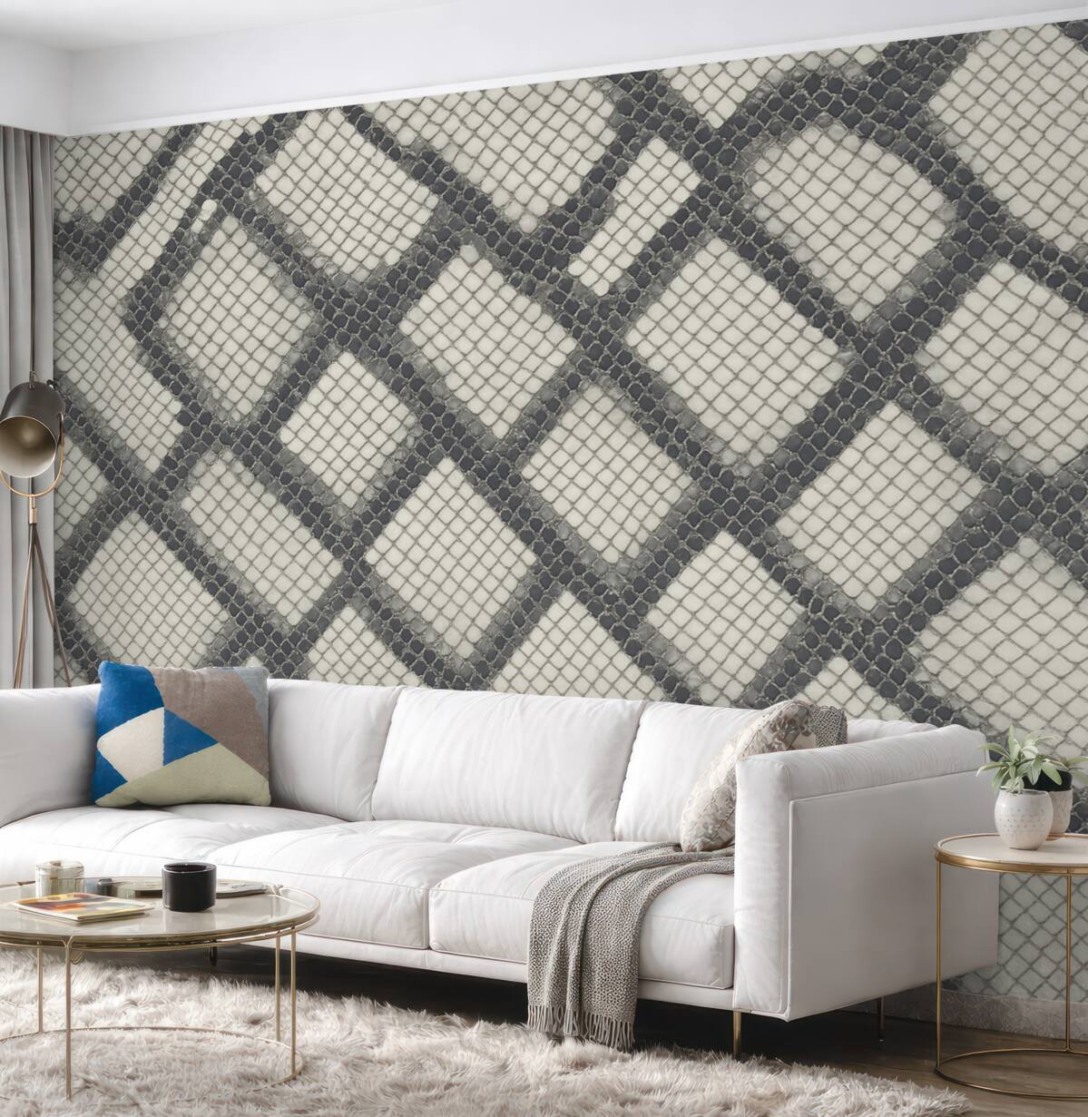 Fototapeta Imitacja skóry węża pokryta farbą.