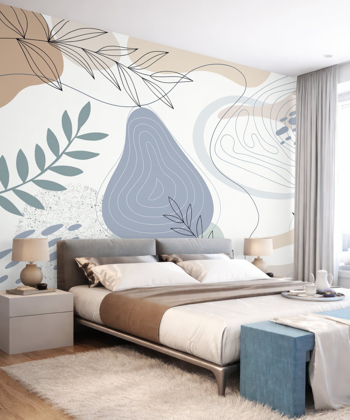 Fototapeta Abstrakcja z liśćmi.