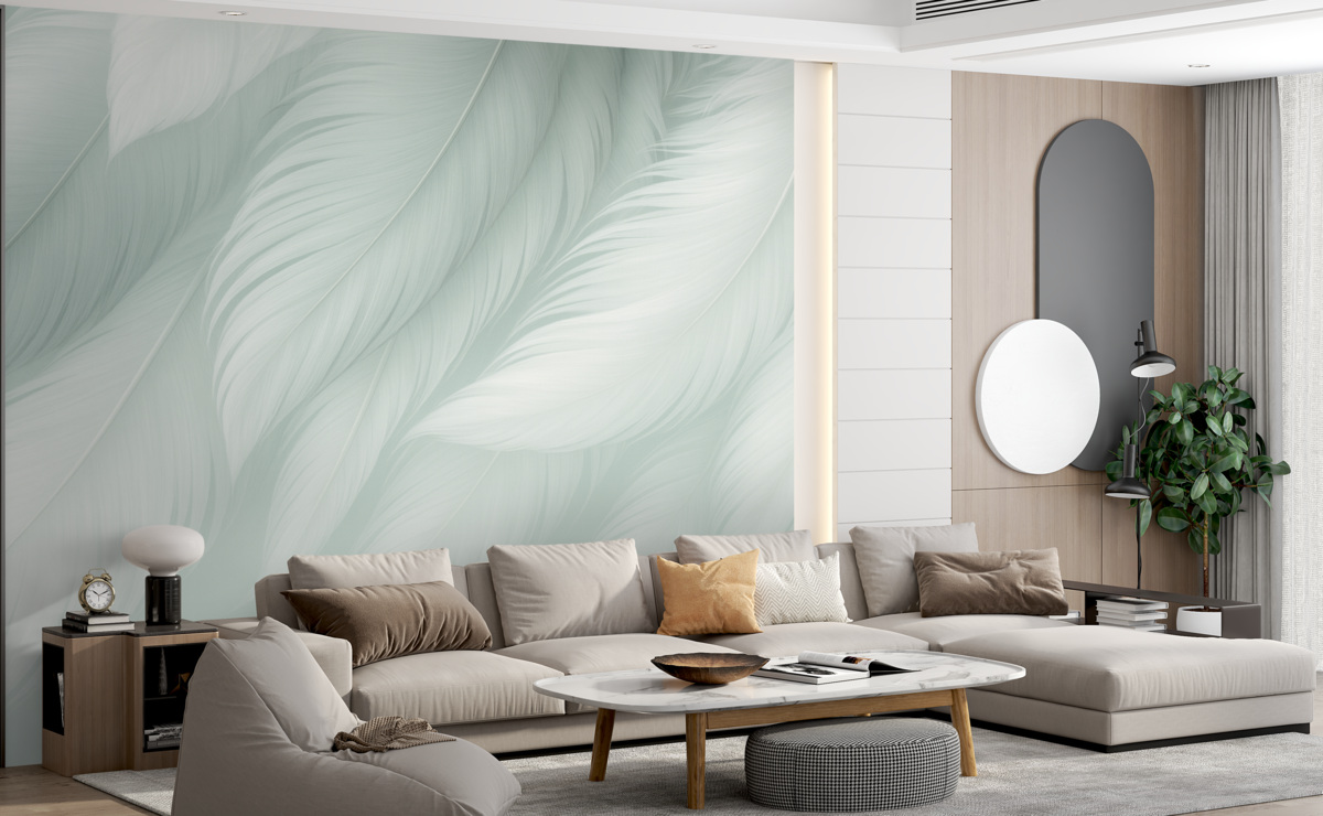 Fototapeta Białe pióra można zastąpić białymi piórami.