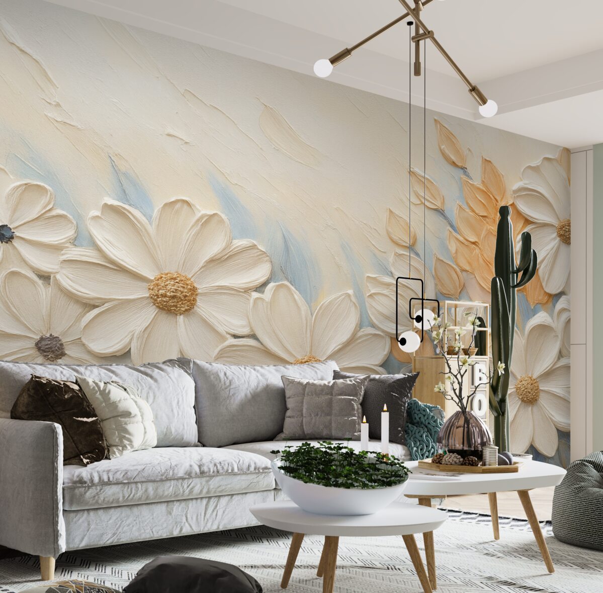 Fototapeta Obraz naśladujący kwiaty.