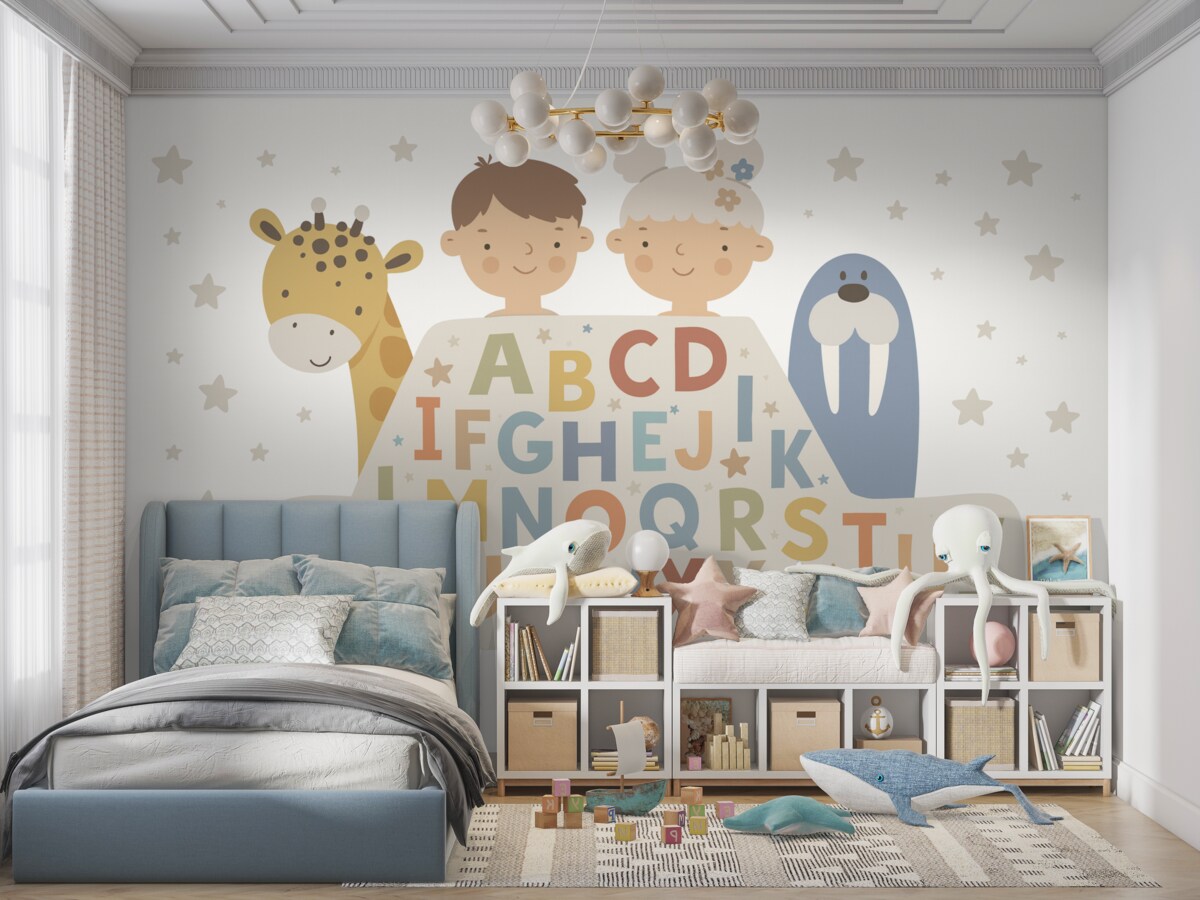 Fototapeta Dzieci i abecadło