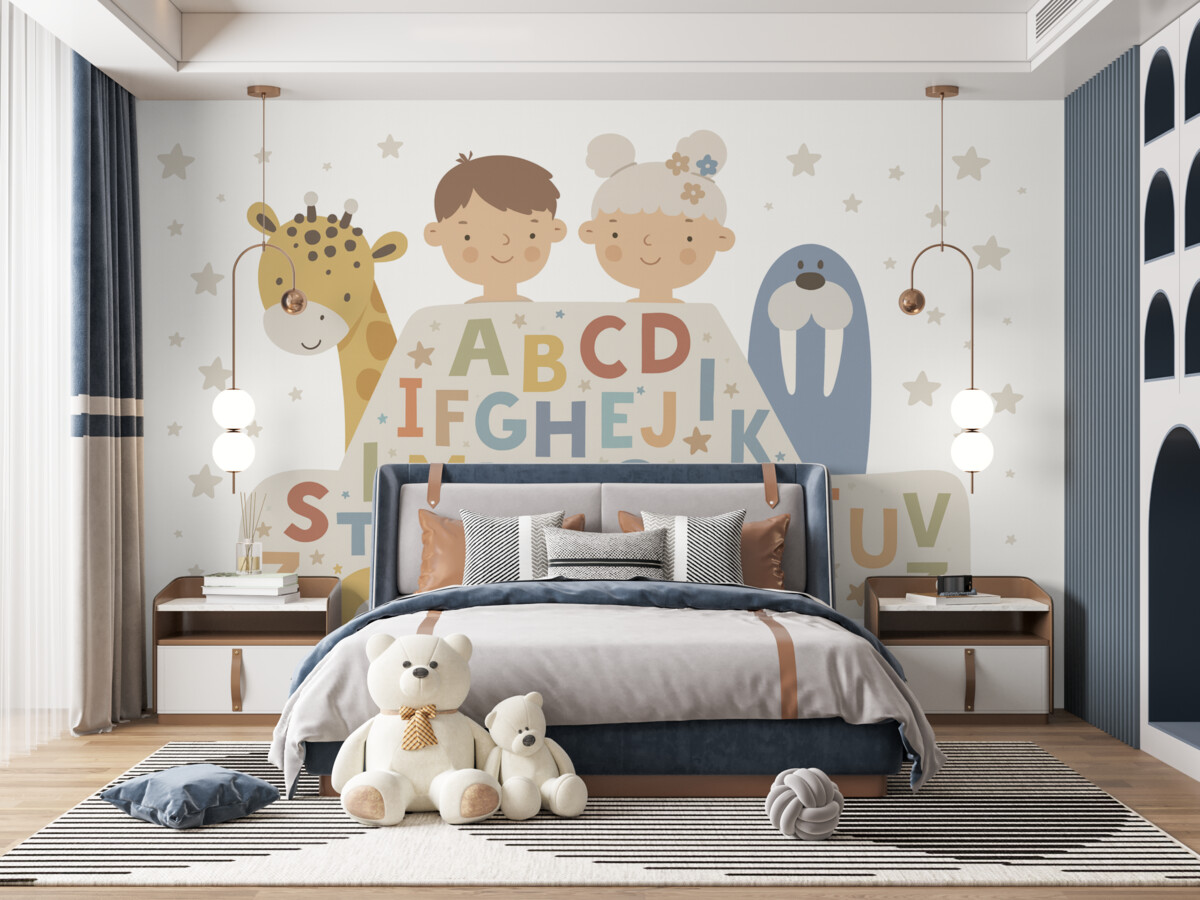 Fototapeta Dzieci i abecadło