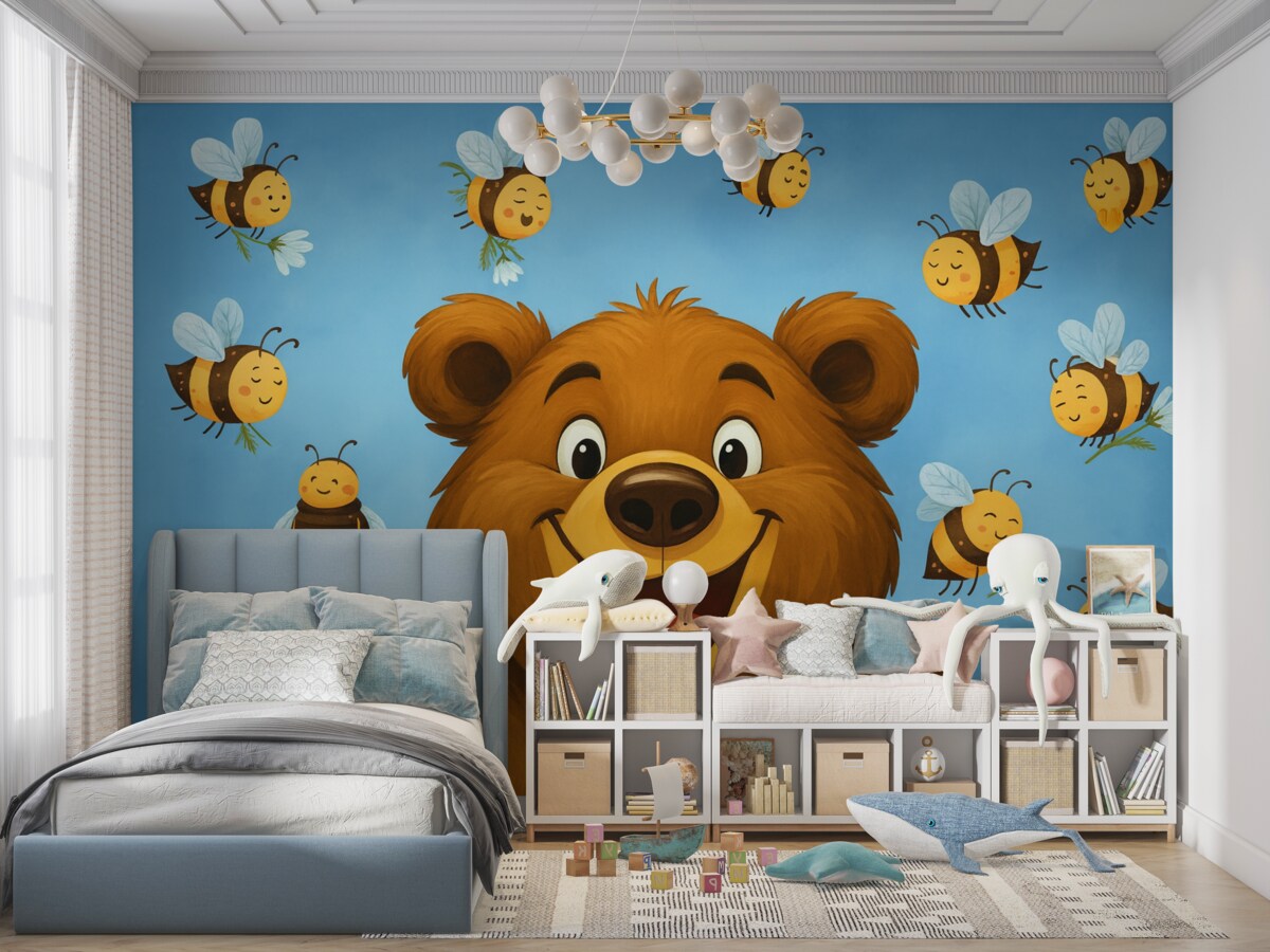 Fototapeta Radosny niedźwiedź.