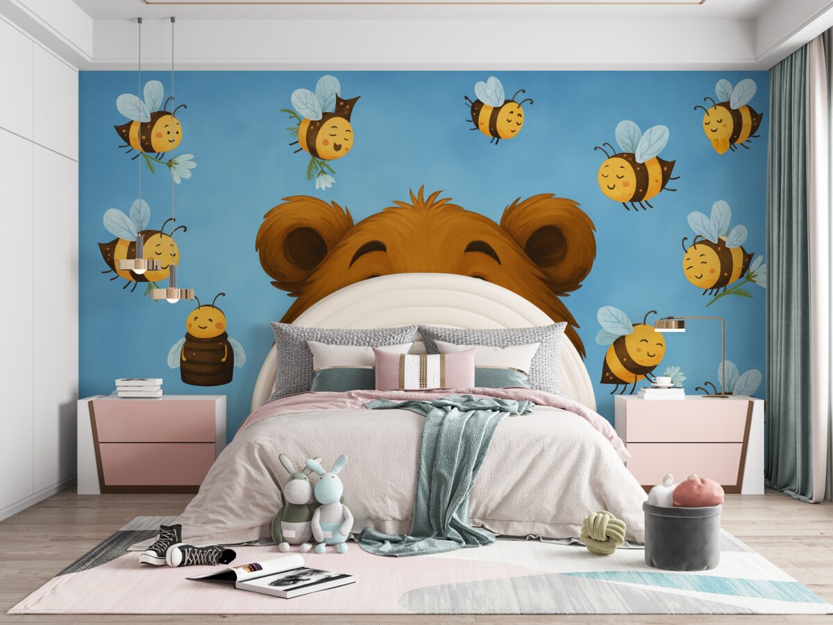 Fototapeta Radosny niedźwiedź.