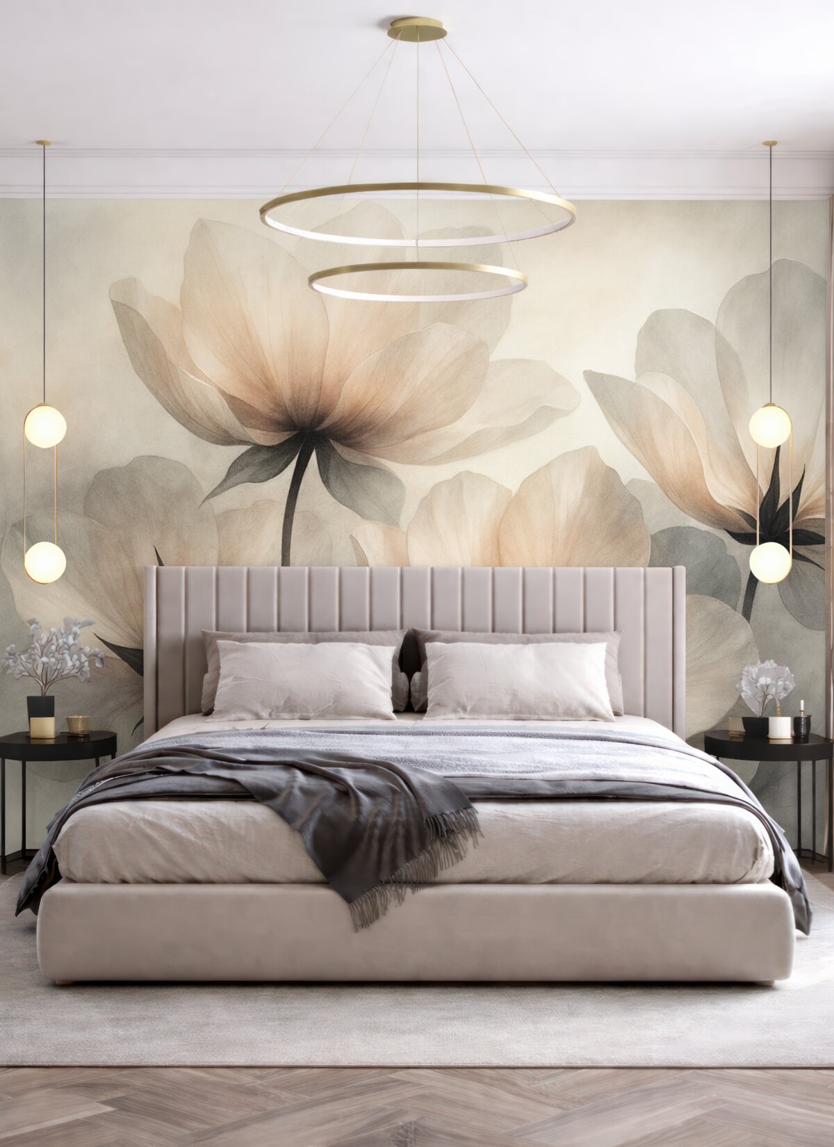 Fototapeta Abstrakcyjne olbrzymie kwiaty.