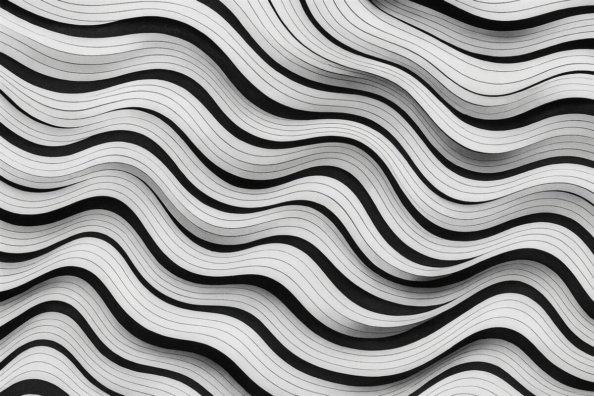 Fototapeta Abstrakcyjne szare ondulacje.