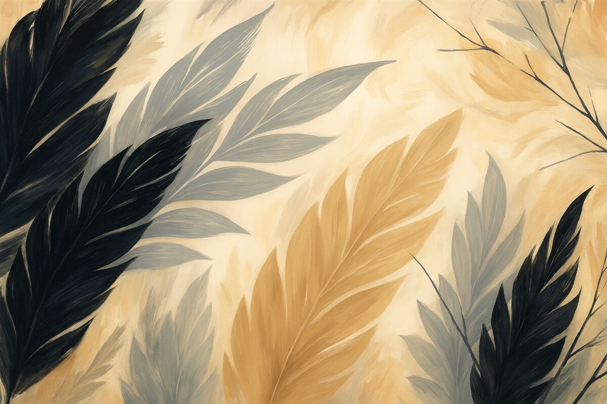 Fototapeta Abstrakcyjne, wielobarwne pióra.