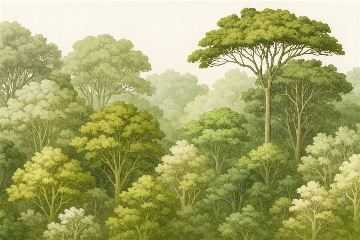 Fototapeta Korony drzewne.