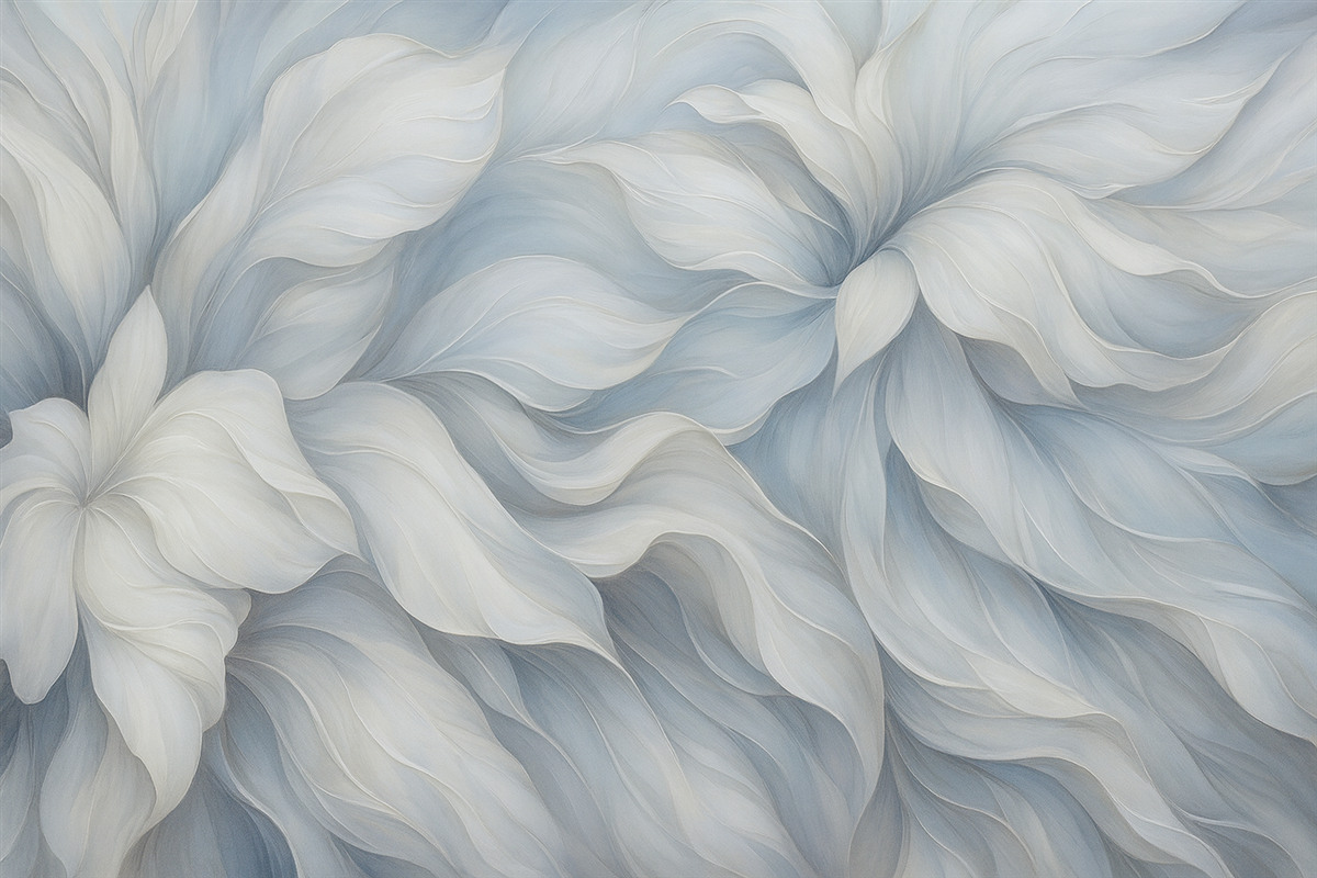 Fototapeta Abstrakcyjne kwiaty w stylu motyli w odcieniu bordowym.