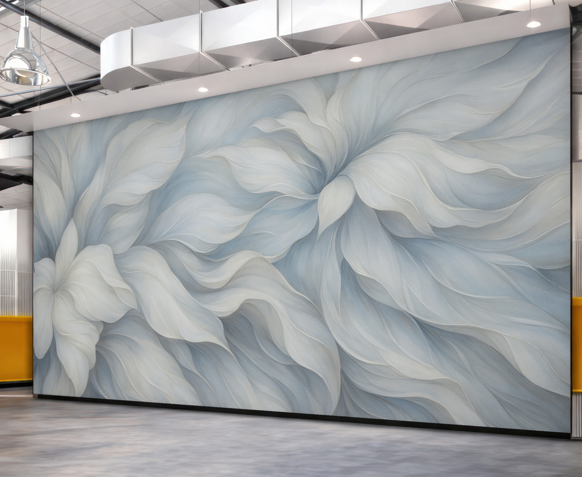 Fototapeta Abstrakcyjne kwiaty w stylu motyli w odcieniu bordowym.