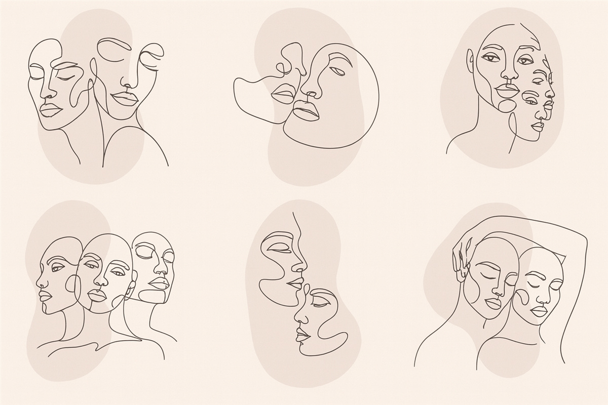 Fototapeta Abstrakcyjne oblicza.