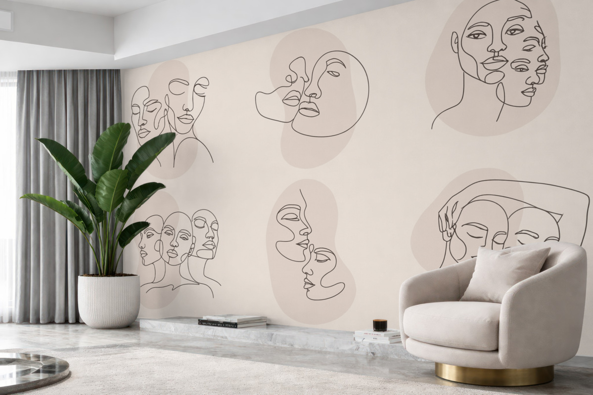 Fototapeta Abstrakcyjne oblicza.