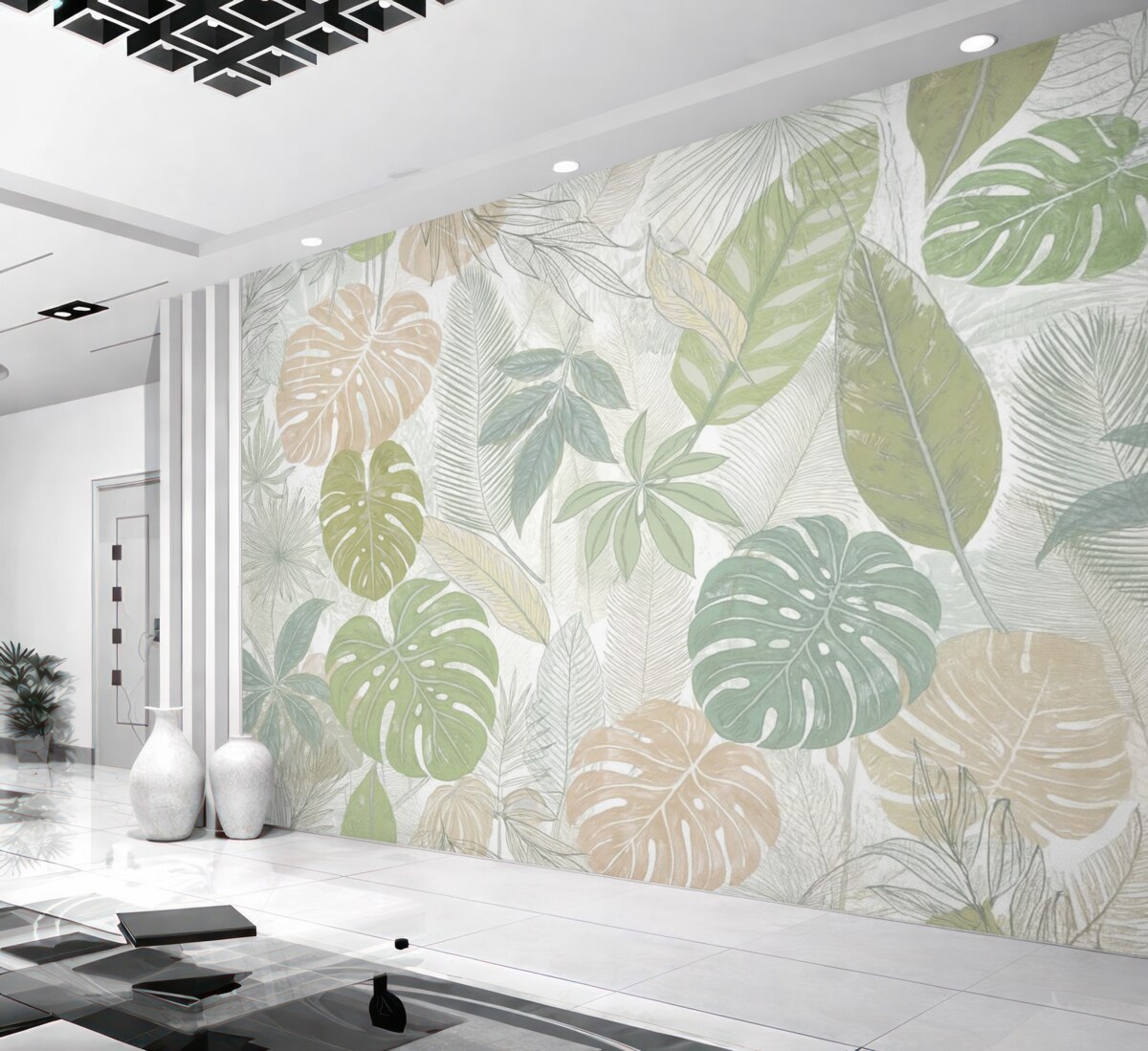 Fototapeta Liście palmy.