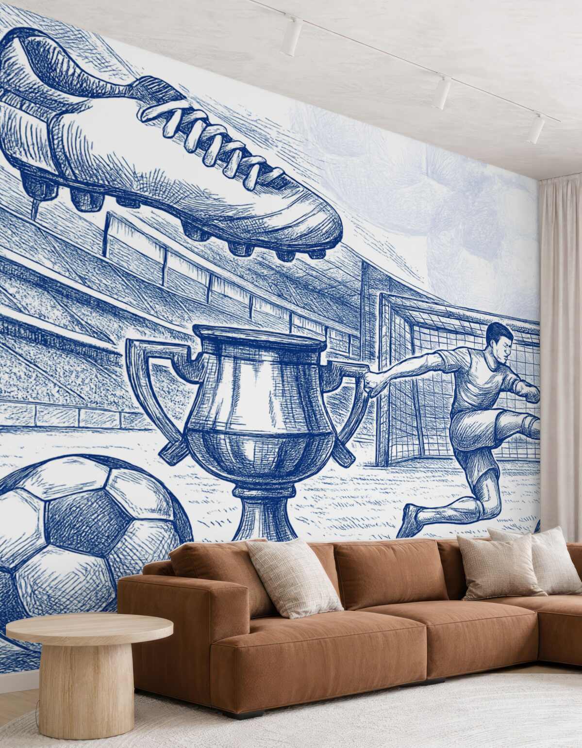 Fototapeta Cechy związane z piłką nożną.