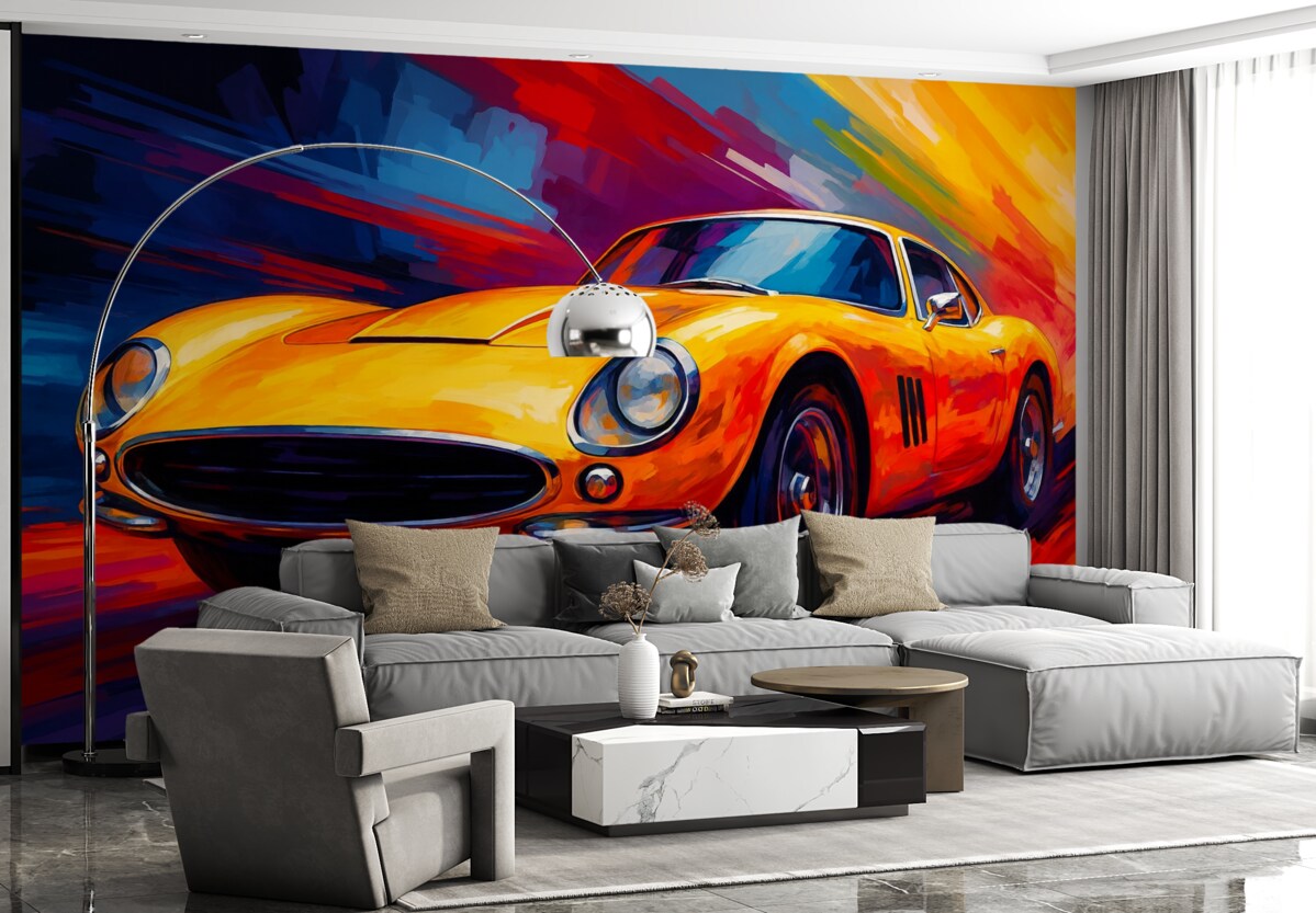 Fototapeta Auto w różnobarwnych tonacjach.