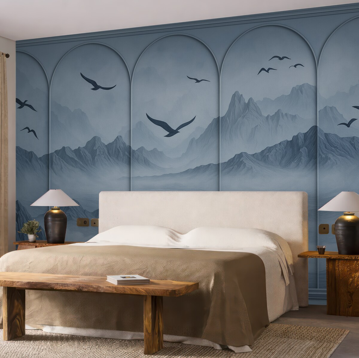 Fototapeta Góry za pomocą paneli.