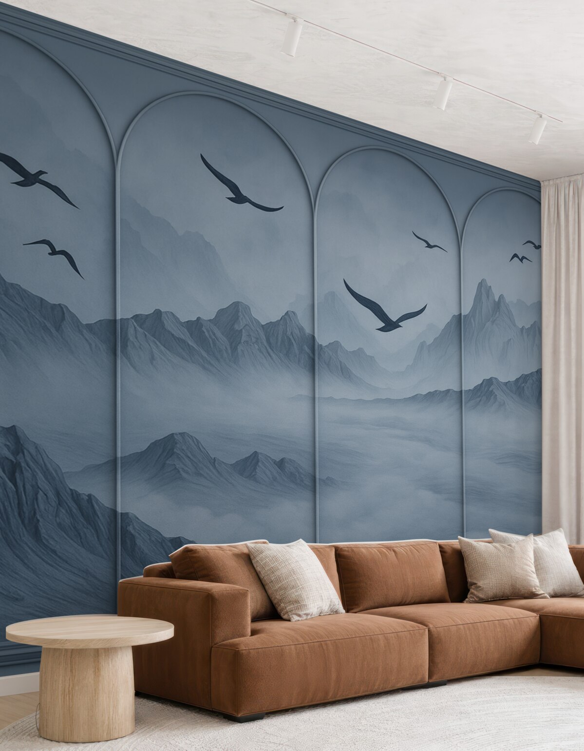 Fototapeta Góry za pomocą paneli.