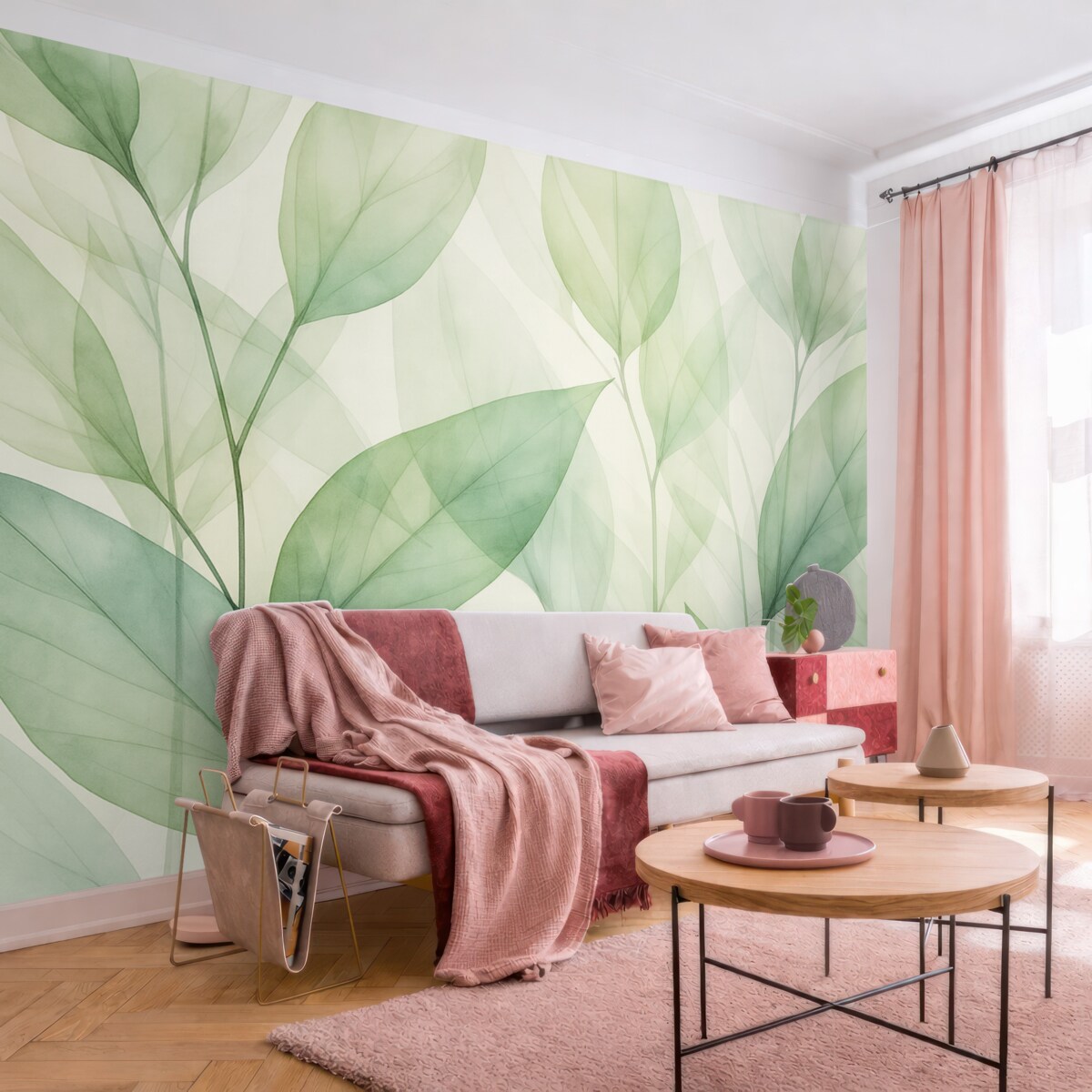 Fototapeta Przezroczyste włókna liści.