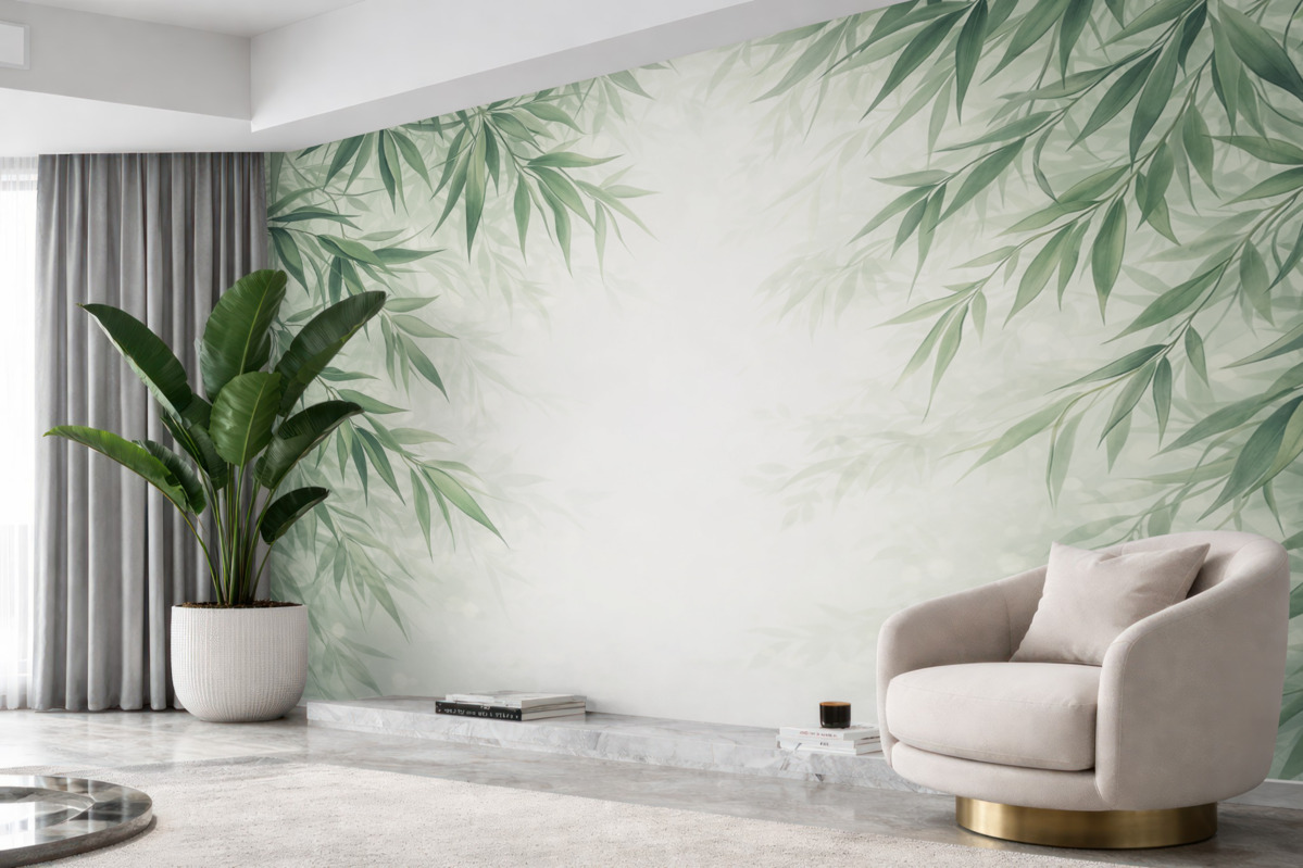 Fototapeta Liście bambusa.