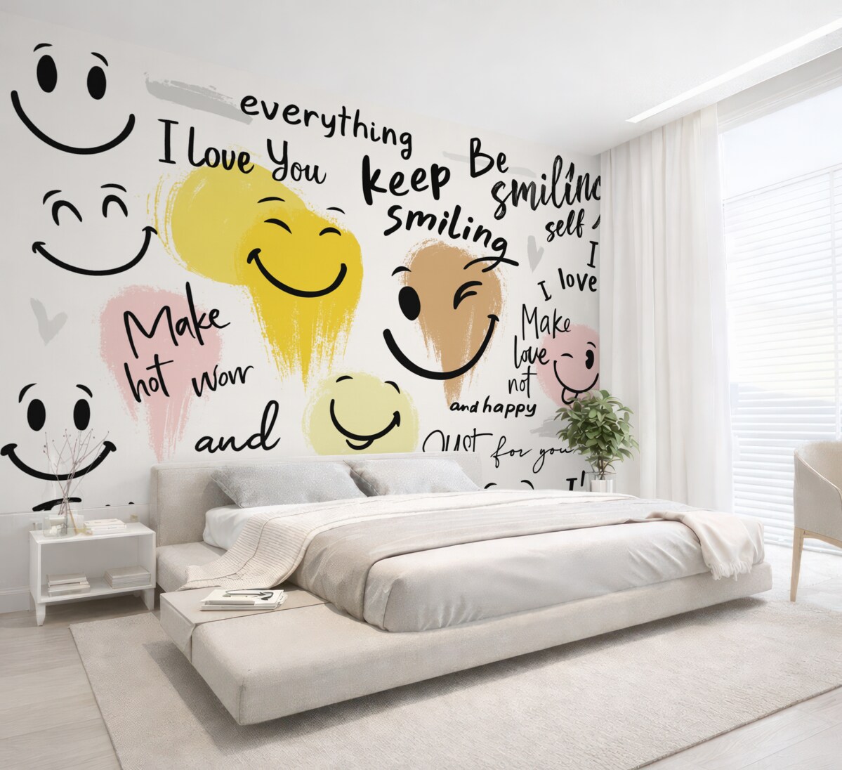 Fototapeta Emotikony oraz napisy