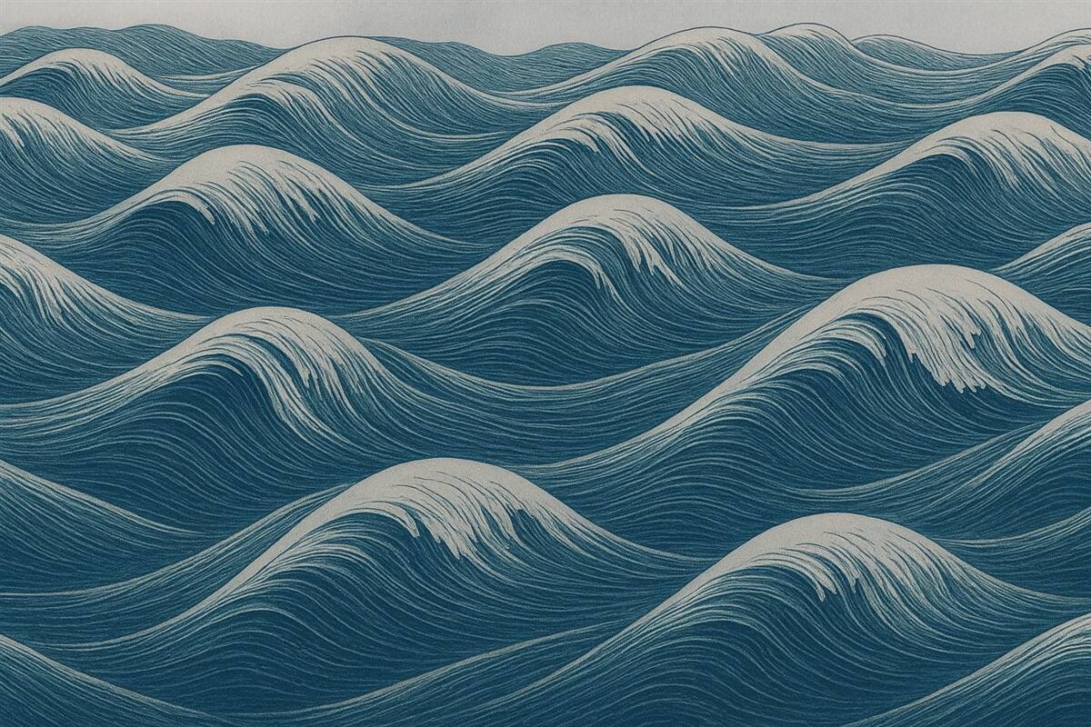 Fototapeta Fale z zaskoczeniem