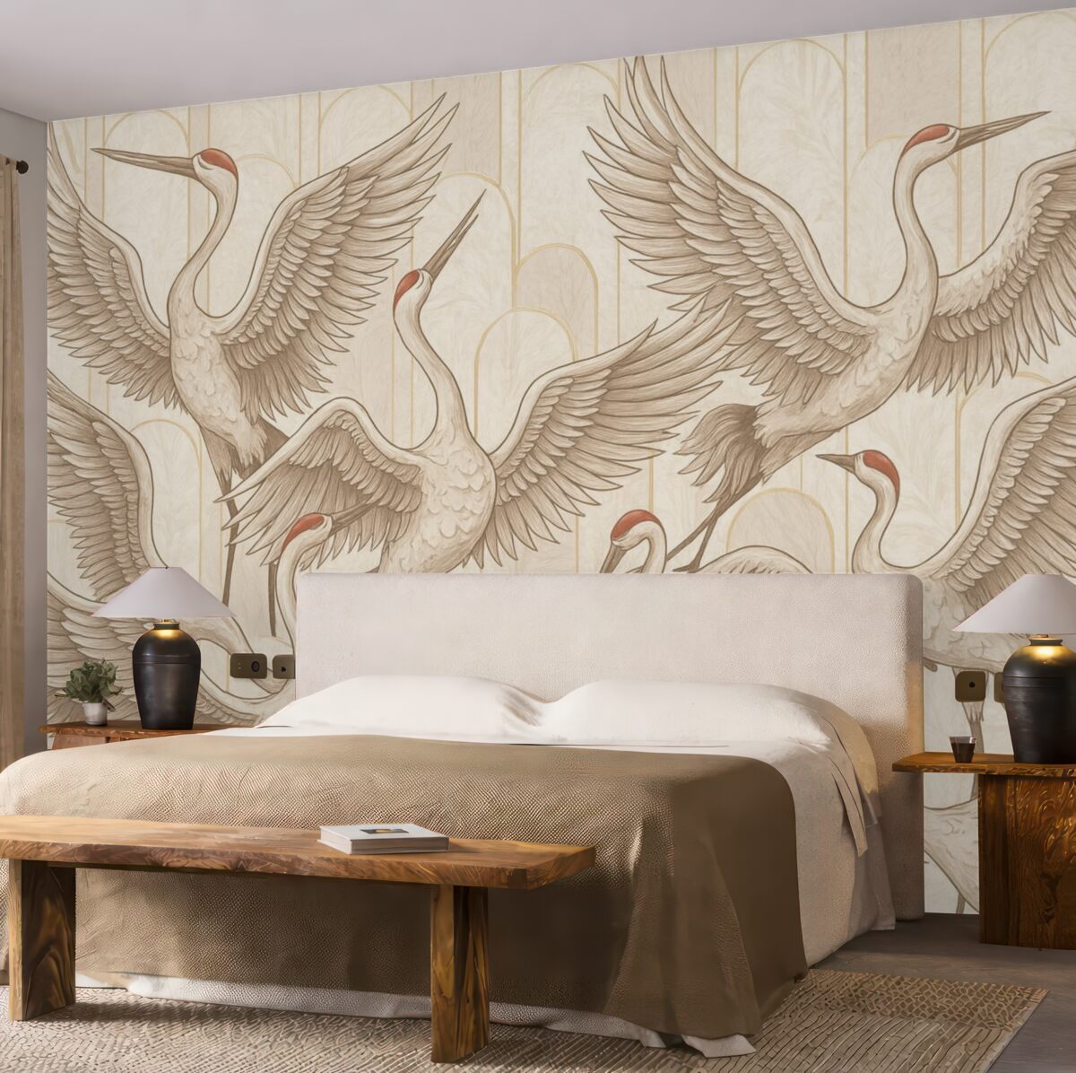 Fototapeta Ptaszki i historyczne łuki