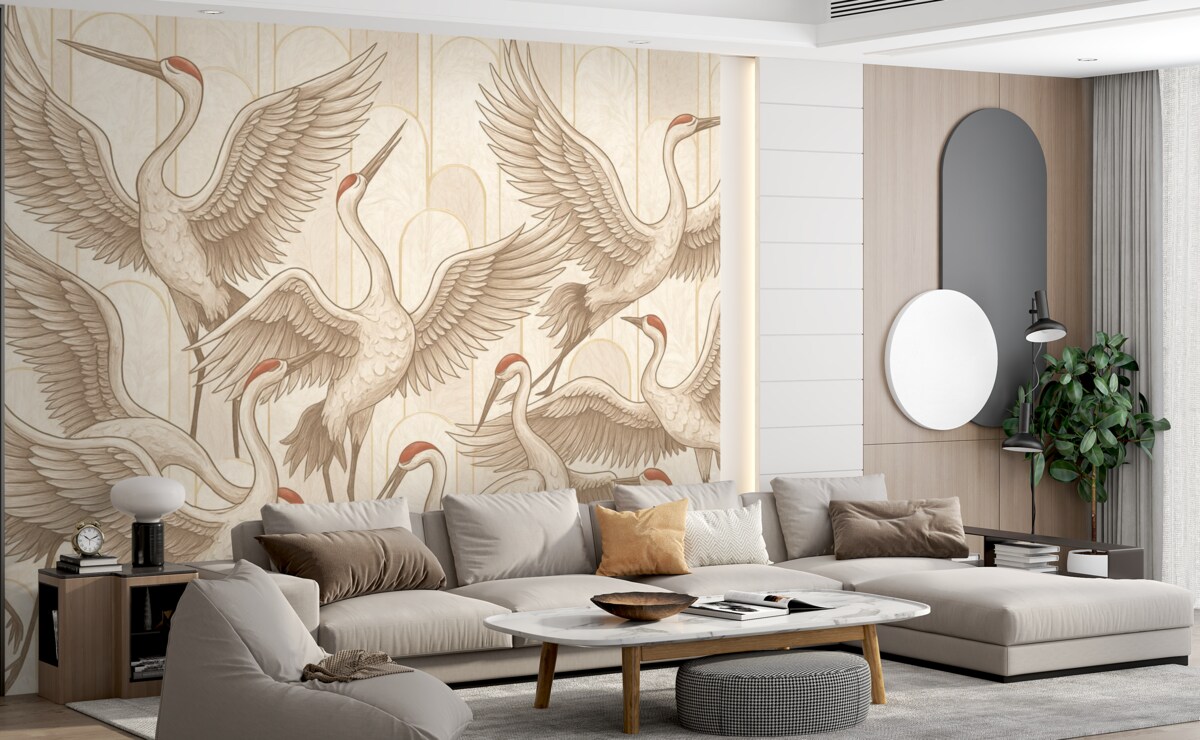 Fototapeta Ptaszki i historyczne łuki