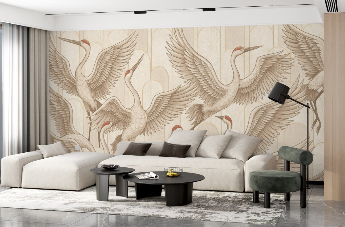 Fototapeta Ptaszki i historyczne łuki