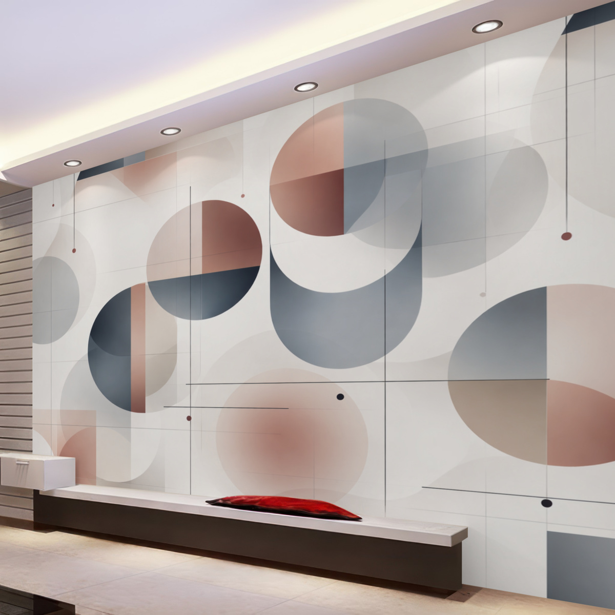 Fototapeta Kształty abstrakcyjne o charakterze geometrycznym.