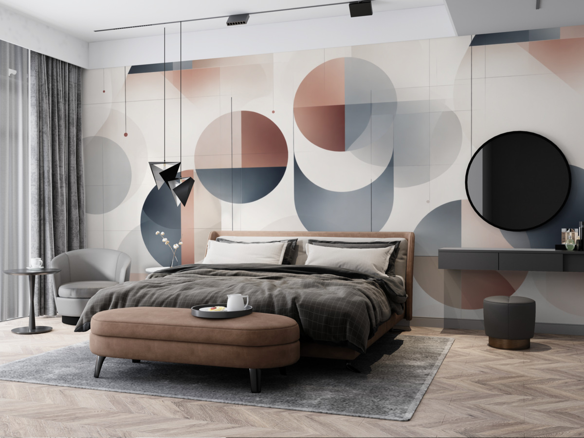 Fototapeta Kształty abstrakcyjne o charakterze geometrycznym.