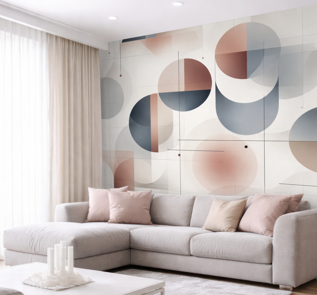 Fototapeta Kształty abstrakcyjne o charakterze geometrycznym.