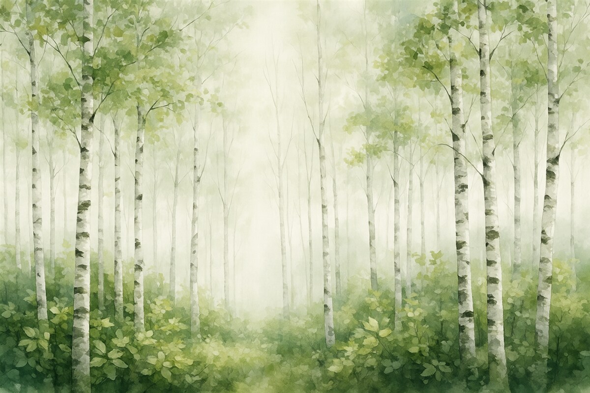 Fototapeta Obraz naśladujący las liściasty.