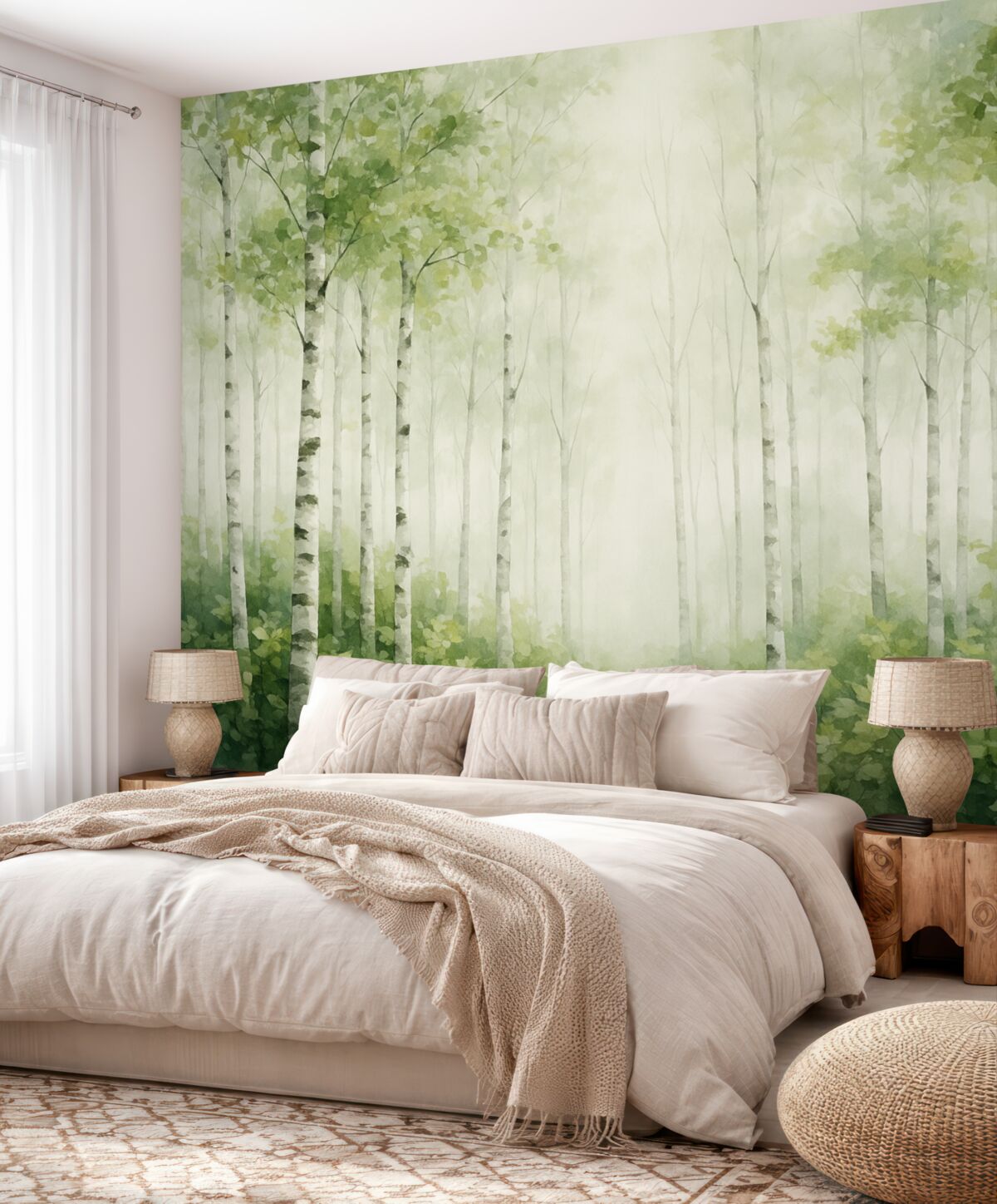 Fototapeta Obraz naśladujący las liściasty.