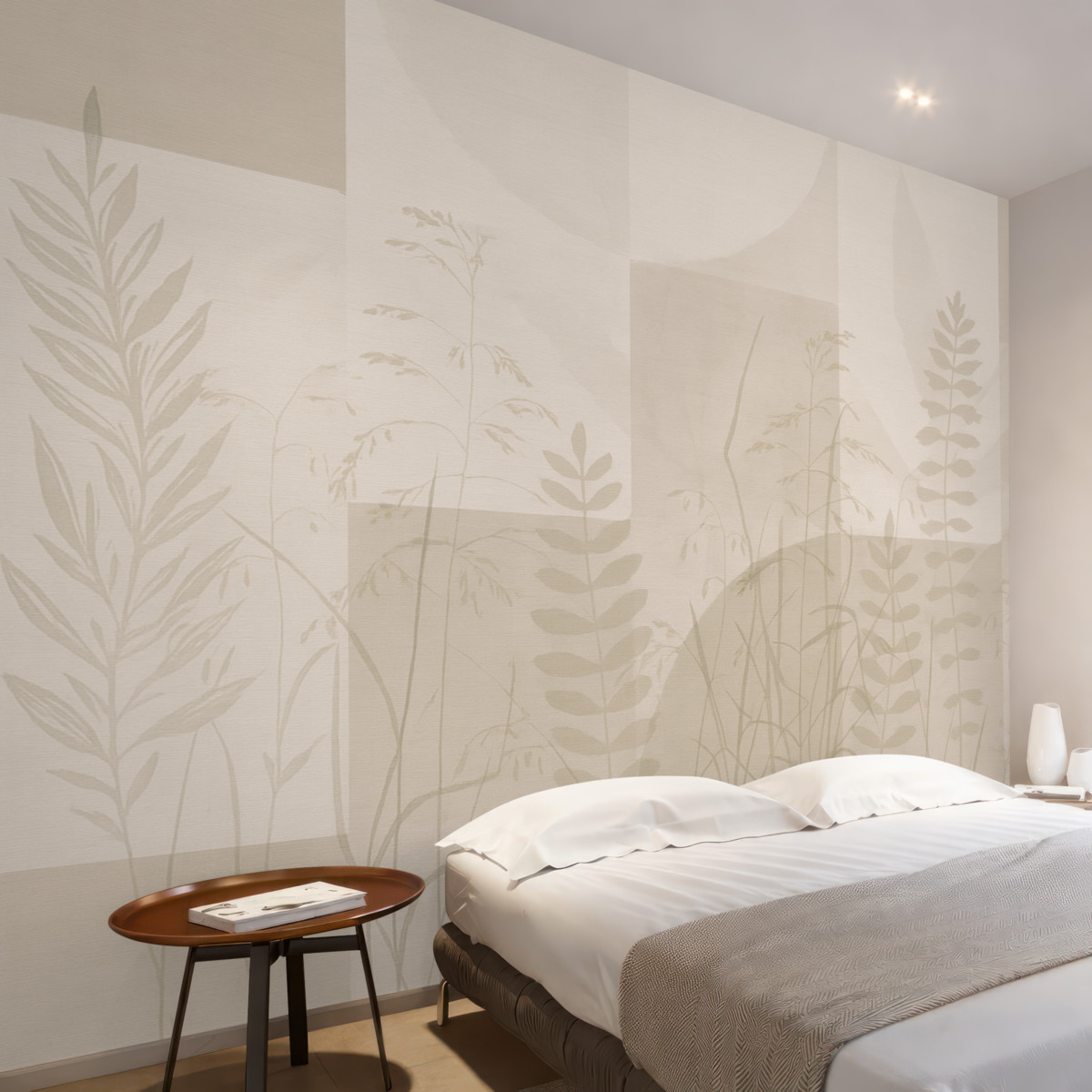 Fototapeta Abstrakcja z roślinnością, geometria.