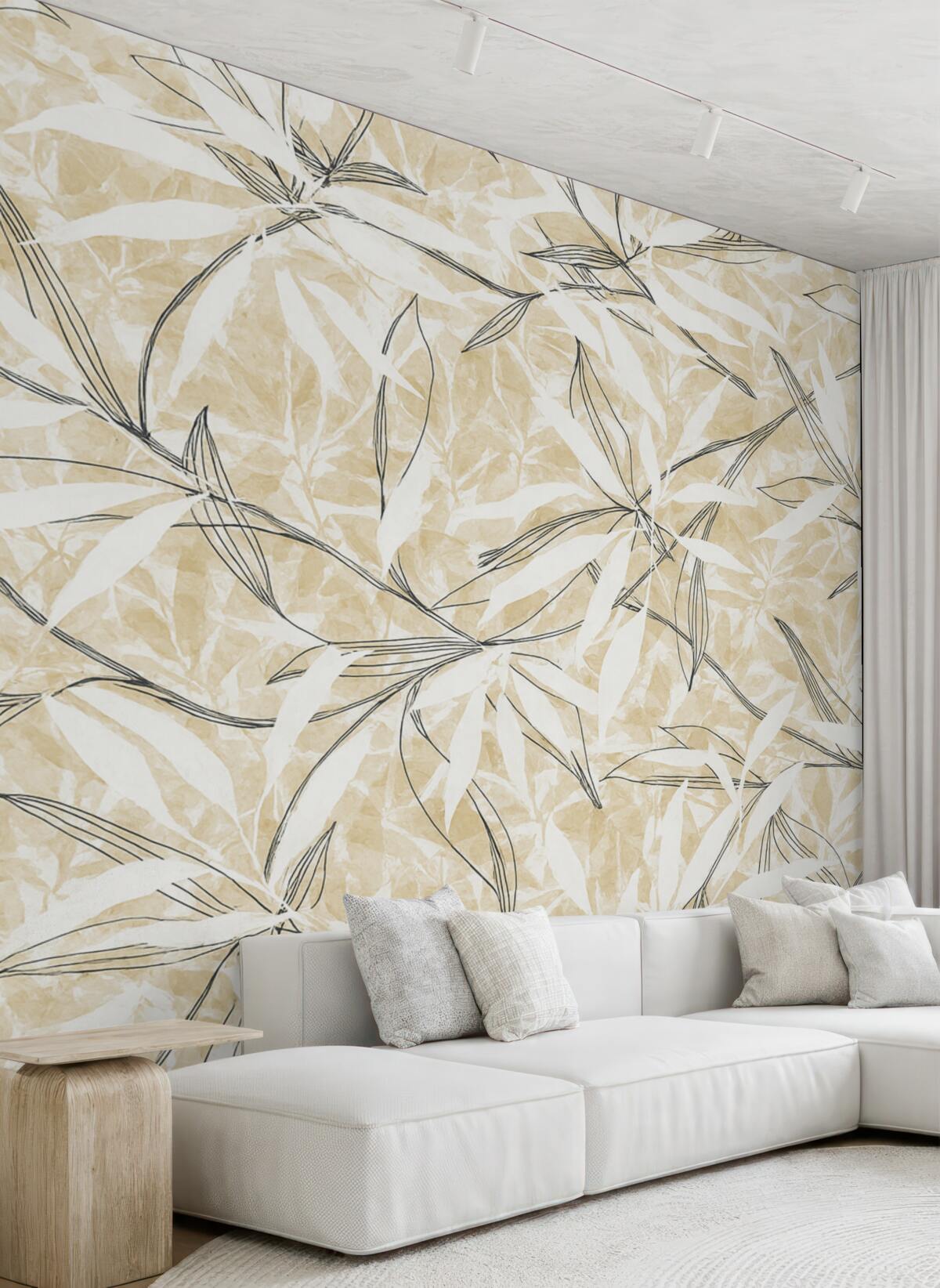 Fototapeta Wzór z różnorodnymi liśćmi.