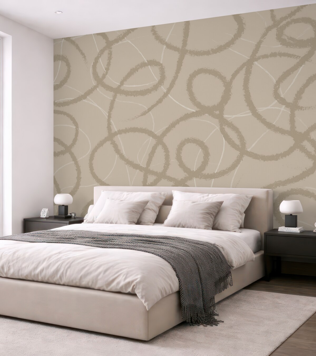 Fototapeta abstrakcyjne wzory na szarym tle do nowoczesnego wystroju wnętrz