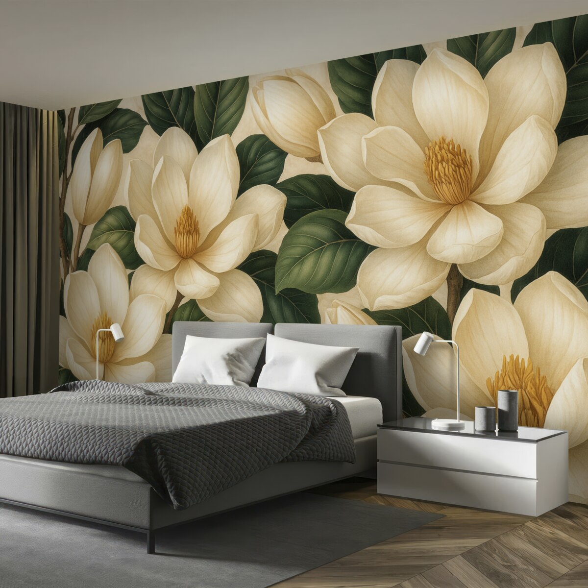 Fototapeta Akwarela różowe rośliny.