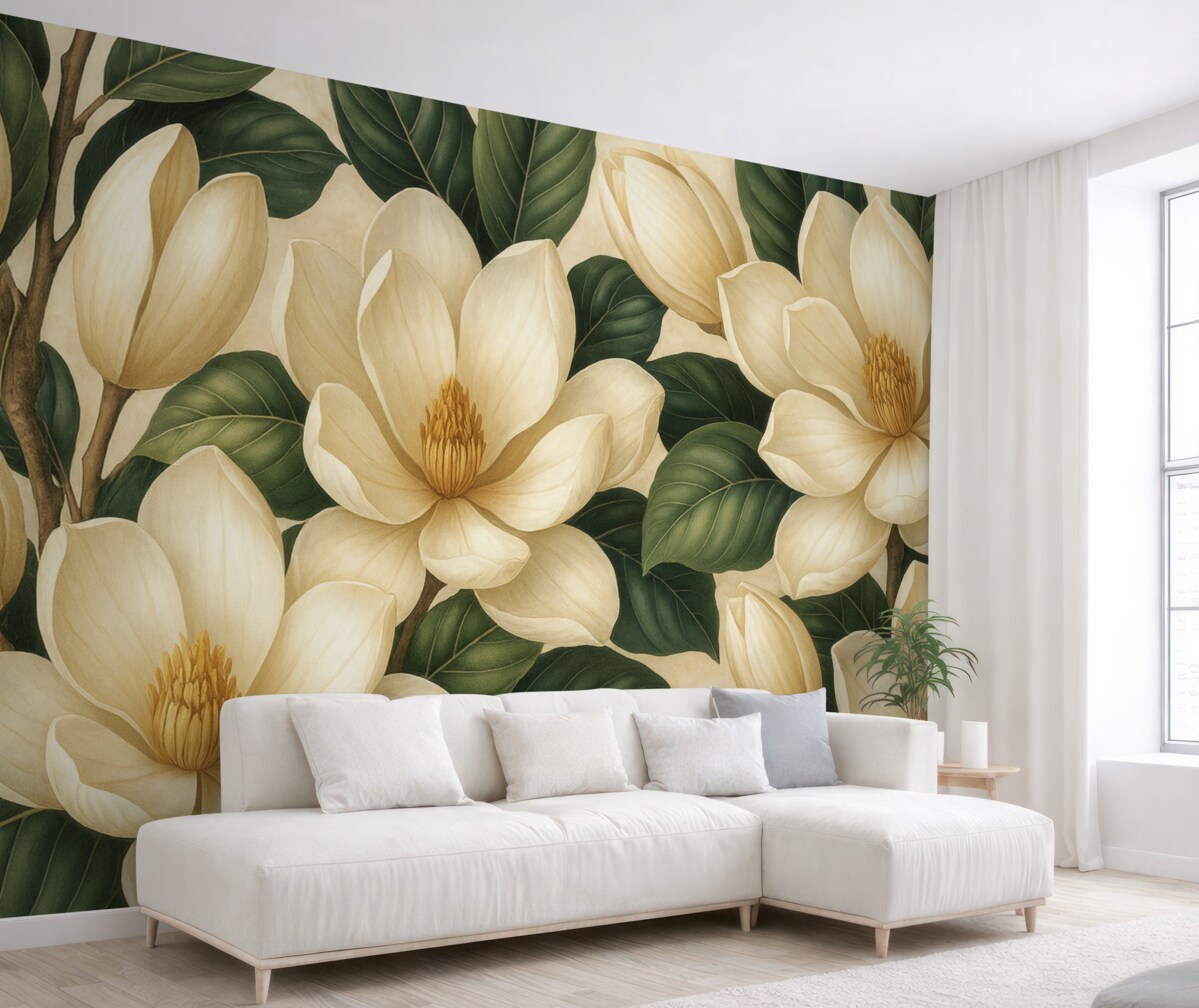 Fototapeta Akwarela różowe rośliny.