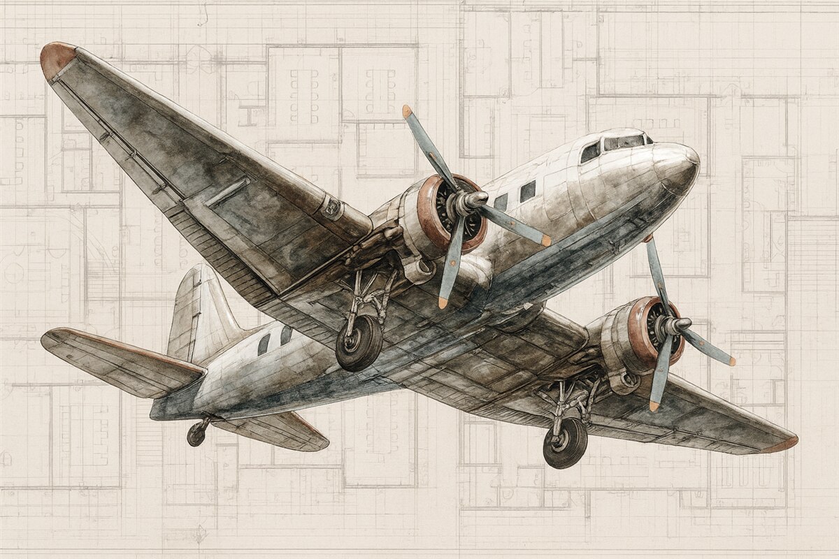 Fototapeta Skandynawski styl lotniczy dla chłopców.