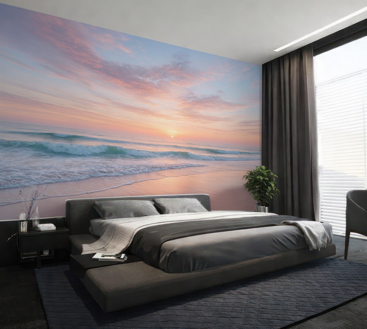 Fototapeta Subtelny wał nad oceanem.